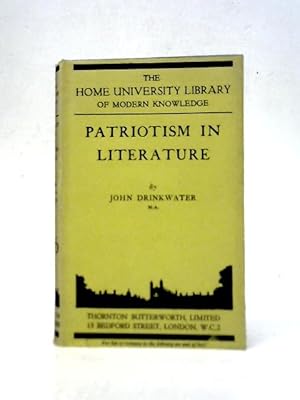 Image du vendeur pour Patriotism In Literature. mis en vente par World of Rare Books