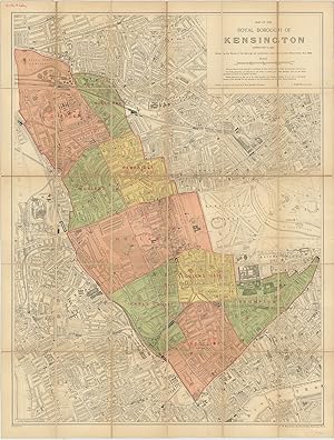 Map of the Royal Borough of Kensington. Corrected to 1933. Showing the Wards of the Borough as co...