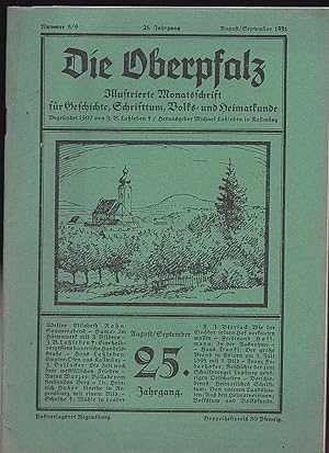 Die Oberpfalz, 25. Jahrgang, Nr 8/9 August/September 1931