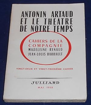 Image du vendeur pour Antonin Artaud et le Thtre de Notre Temps mis en vente par Librairie Sedon