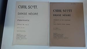 Imagen del vendedor de Danse Negre Opus 58,No.5 for Solo Piano and Two Pianos,Four Hands. a la venta por Goldstone Rare Books