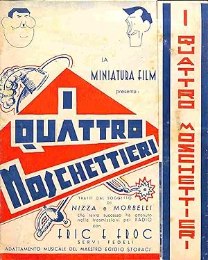 La Miniatura film presenta I quattro moschettieri tratti dal soggetto di Nizza e Morbelli (pieghe...