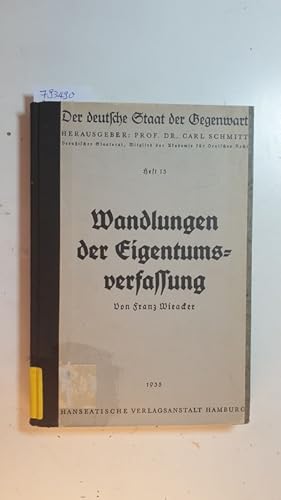 Wandlungen der Eigentumsverfassung