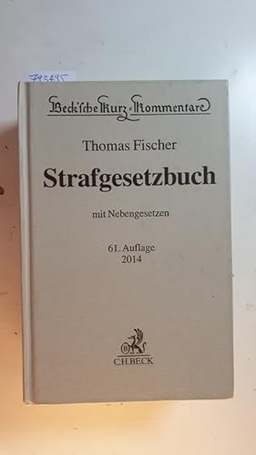 Image du vendeur pour Strafgesetzbuch : mit Nebengesetzen mis en vente par Gebrauchtbcherlogistik  H.J. Lauterbach