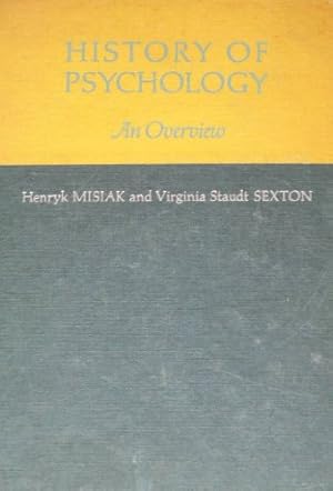 Imagen del vendedor de History of Psychology: An Overview a la venta por Redux Books