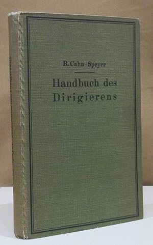 Imagen del vendedor de Handbuch des Dirigierens. a la venta por Dieter Eckert