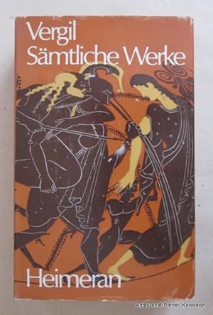 Bild des Verkufers fr Smtliche Werke. Hirtengedichte, Landbau, Katalepten, Aeneis. Herausgegeben u. bersetzt von Johannes u. Maria Gtte. Mnchen, Heimeran, 1972. 549 S., 1 Bl. Or.-Lwd. mit Schutzumschlag; dieser mit Gebrauchsspuren. (ISBN 3776521058). zum Verkauf von Jrgen Patzer