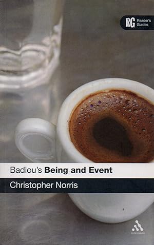 Bild des Verkufers fr Badiou's Being and Event zum Verkauf von San Francisco Book Company