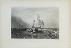 Boats off Calais. Stahlstich von J. Cousen nach J. W. M. Turner aus: Monkhouse, William Cosmo: Th...