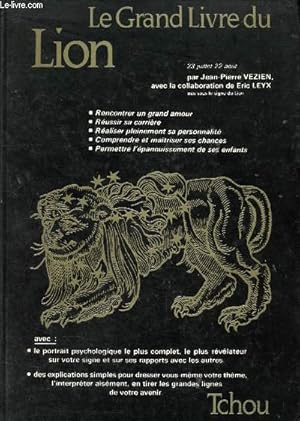 Bild des Verkufers fr Le grand livre du lion zum Verkauf von Le-Livre