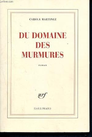 Image du vendeur pour Du domaine des murmures + envoi d'auteur mis en vente par Le-Livre