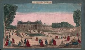 [Le palais du Luxembourg].Original 18th Century vue optique.