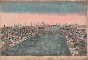 Vue Generale de la Ville de Londres.Original 18th Century vue optique.