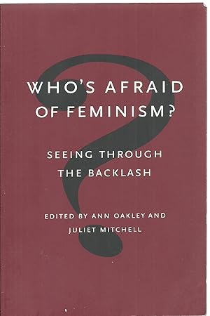 Seller image for Who's Afraid of Feminism? Seeing Through The Backlash for sale by Sabra Books