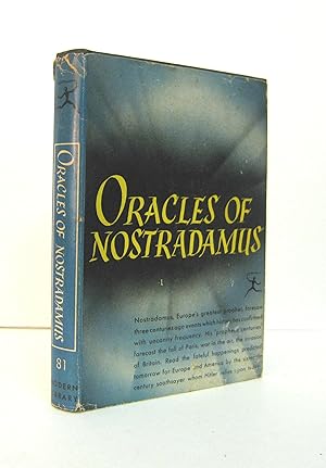Oracles of Nostradamus, Occult Prophesies Modern Library Book No.81 Vintage Book from the 1940s.