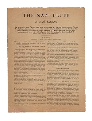 (Fifth Column) The Nazi Bluff : A Myth Exploded