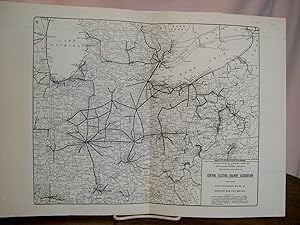 C.E.R.A. BULLETIN 32, COMPLETE MAP OF TRACTION LINES OF THE CENTRAL STATES