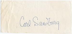 (Signature): Carl Sandburg
