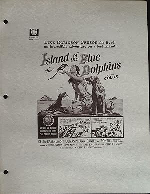 Seller image for Island of the Blue Dolphins Campaign Sheet 1964 Celia Kaye, Larry Domasin for sale by AcornBooksNH