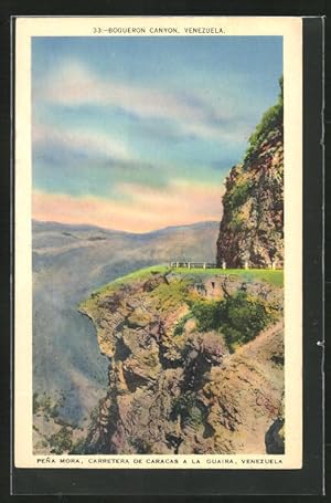 Postcard La Guaira, Boqueron Canyon