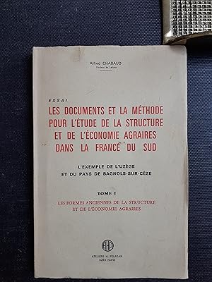 Documents et la méthode pour l'étude de la structure et de l'économie agraires dans la France du ...