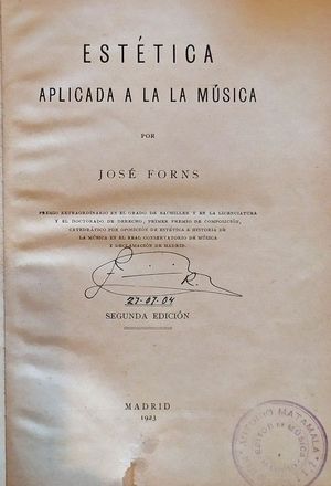 ESTÉTICA APLICADA A LA MÚSICA