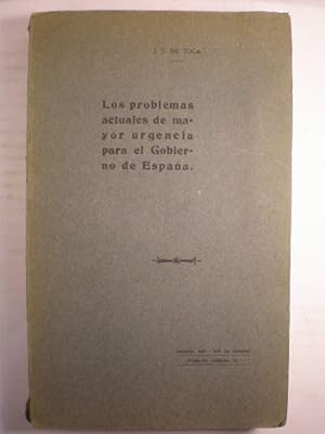 Los problemas actuales de mayor urgencia para el Gobierno de España