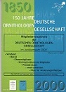 Bild des Verkufers fr Mitgliederverzeichnis der Deutschen Ornithologen-Gesellschaft im Jubilumsjahr 2000. zum Verkauf von Buchversand Joachim Neumann