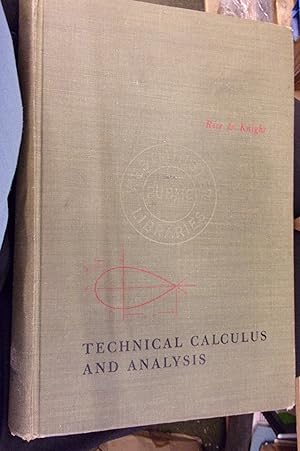 Imagen del vendedor de Technical Calculus and Analysis a la venta por Baggins Book Bazaar Ltd