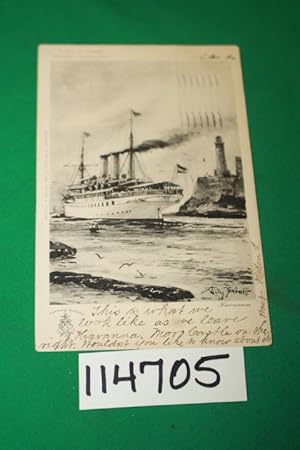 Seller image for Prinzessin Victoria Luise Steamship, Artist Willy Havanna postcard for sale by Princeton Antiques Bookshop