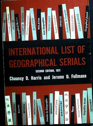 Immagine del venditore per International List of Geographical Serials. venduto da books4less (Versandantiquariat Petra Gros GmbH & Co. KG)
