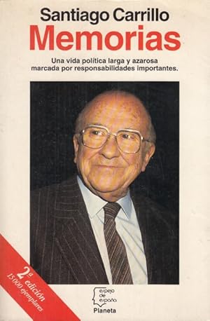 Imagen del vendedor de SANTIAGO CARRILLO. MEMORIAS a la venta por Librera Vobiscum