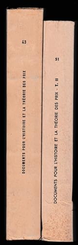 Documents pour l'histoire et la théorie des prix, I/II [Séries statistiques réunies et élaborées ...