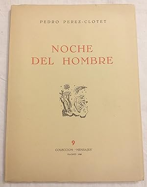 Bild des Verkufers fr Noche del hombre. zum Verkauf von Aaromadelibros