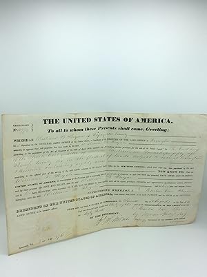 ORIGINAL PRESIDENTIAL LAND GRANT DATED AUGUST 2, 1838