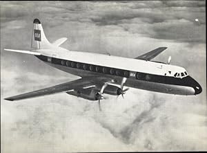 Bild des Verkufers fr Ansichtskarte / Postkarte Britisches Passagierflugzeug, BEA, British European Airlines Jet Prop Viscount zum Verkauf von akpool GmbH