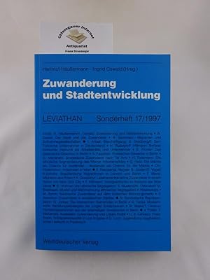 Bild des Verkufers fr Zuwanderung und Stadtentwicklung. Mit Beitrgen von Stephan Beetz, Matthijs Breebaart, Margaret Byron (u.a.). zum Verkauf von Chiemgauer Internet Antiquariat GbR