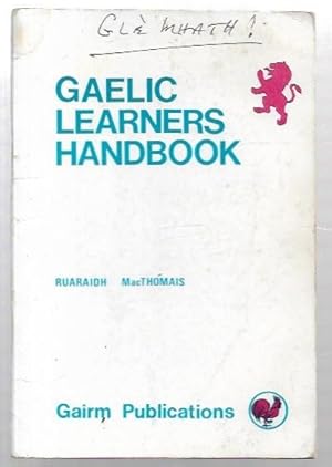 Seller image for Gaelic Learners Handbook. for sale by City Basement Books