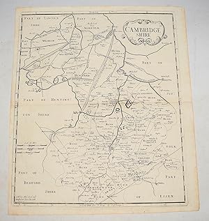 Original Uncoloured Engraved Map of Cambridgeshire.