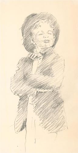 Franco Matania (1922-2006) - Three Graphite Drawings, Portraits of Boys