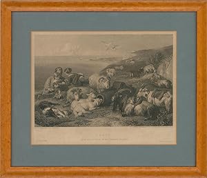 Bild des Verkufers fr Cousen and Stocks after Edward Landseer - 1854 Engraving, Peace zum Verkauf von Sulis Fine Art