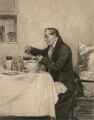 Walter Dendy Sadler (1854-1923) - 1913 Engraving, A Light Supper