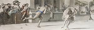 T. Joubert after Sir Edward Poynter - 1881 Engraving, Atalanta's Race