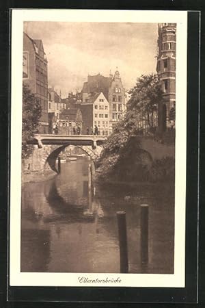 Ansichtskarte Alt-Hamburg, Ellerntorsbrücke