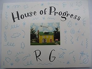 Bild des Verkufers fr Rodney Alan Greenblat House of Progress Gracie Mansion Gallery 1986 Exhibition invite postcard zum Verkauf von ANARTIST