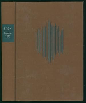 Immagine del venditore per Bericht ber die wissenschaftliche Konferenz zum III. Internationalen Bach-Fest der DDR. Leipzig, 18./19. September 1975. Im Auftrage des Johann-Sebastian-Bach-Komitees der DDR herausgegeben von Werner Felix, Winfried Hoffmann und Armin Schneiderheinze. venduto da Antiquariat Lenzen