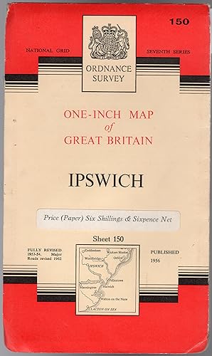 Ordnance Survey One-Inch Map of Great Britain Sheet 150 Ipswich
