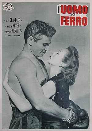 "IRON MAN (L'UOMO DI FERRO)" Réalisé par Joseph PEVNEY en 1951 avec Jeff CHANDLER, Evelyn KEYES /...