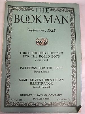 Image du vendeur pour THE BOOKMAN September, 1925 mis en vente par Stony Hill Books