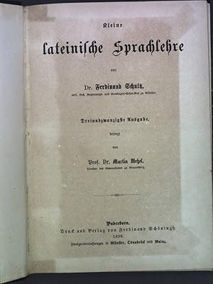 Seller image for kleine lateinische Sprachlehre for sale by books4less (Versandantiquariat Petra Gros GmbH & Co. KG)